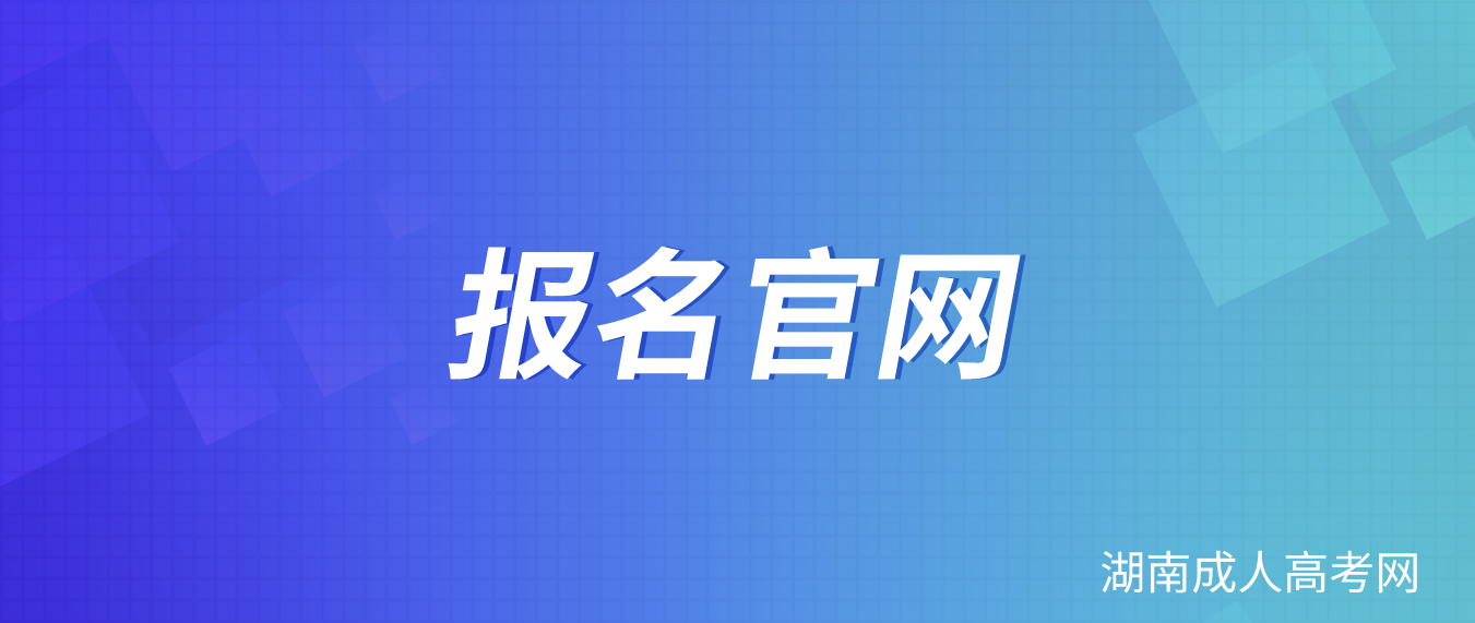  湖南省成人高校招生考试网上报名系统